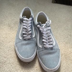WORN ONCE Vans light blue men’s size 12